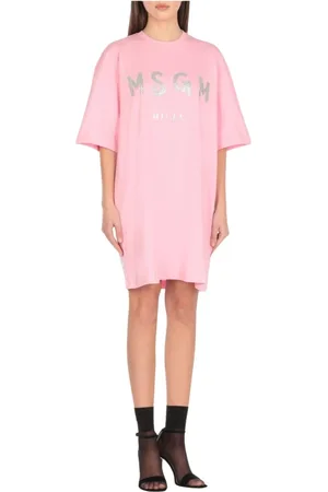 Msgm Mujer, Vestidos, Rosa, Talla: S