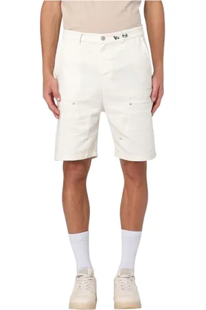 DISCLAIMER Hombre, Pantalones cortos, Blanco, Talla: M