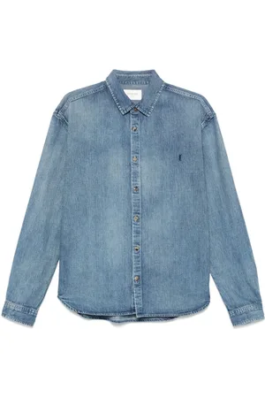 Saint Laurent Hombre, Camisas, Azul, Talla: L