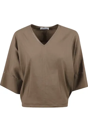 Fabiana Filippi Mujer, Blusas y Camisas, Marrón, Talla: M