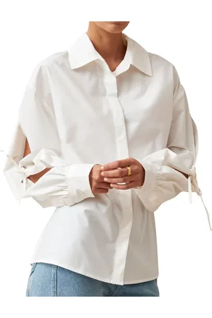 ALOHAS Mujer, Blusas y Camisas, Blanco, Talla: S
