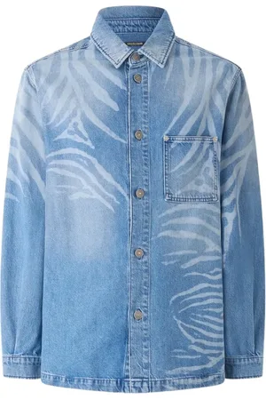 Roberto Cavalli Hombre, Camisas, Azul, Talla: M