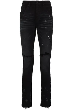 Purple Brand Hombre, Vaqueros, Negro, Talla: W32