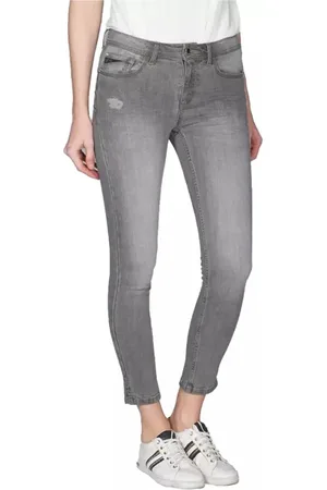 YES ZEE BY ESSENZA Mujer, Vaqueros, Gris, Talla: W30