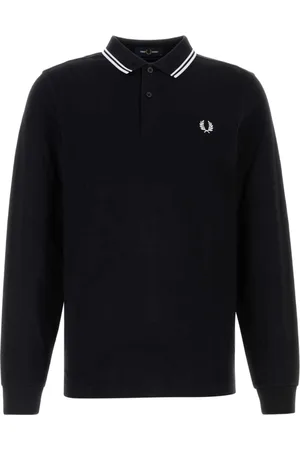 Fred Perry Hombre, Camisetas, Negro, Talla: S