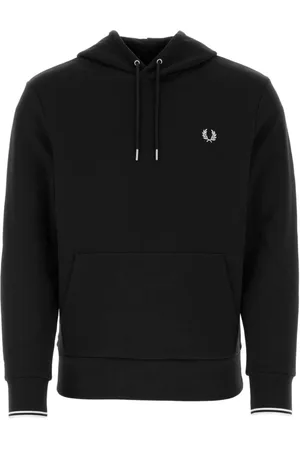 Fred Perry Hombre, Sudaderas, Negro, Talla: M