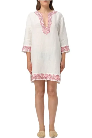 MC2 SAINT BARTH Mujer, Vestidos, Blanco, Talla: L