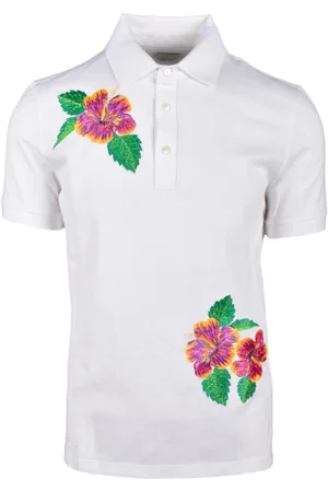 BALLANTYNE Hombre, Camisetas, Blanco, Talla: M