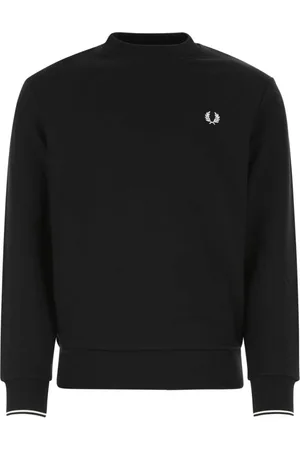 Fred Perry Hombre, Sudaderas, Negro, Talla: S