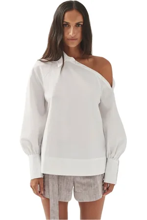 ALOHAS Mujer, Blusas y Camisas, Blanco, Talla: S