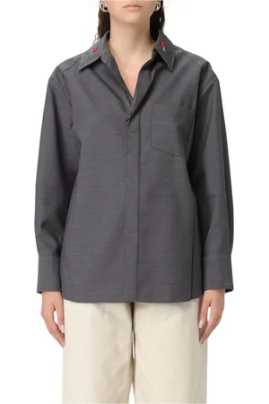 Bottega Veneta Mujer, Blusas y Camisas, Gris, Talla: S