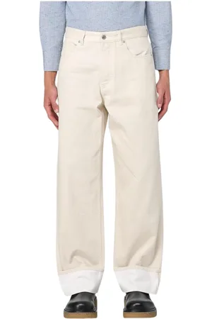 Bottega Veneta Hombre, Vaqueros, Blanco, Talla: L