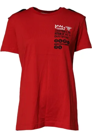 Dolce & Gabbana Mujer, Camisetas, Rojo, Talla: L
