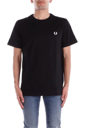 Fred Perry Hombre, Camisetas, Negro, Talla: XL