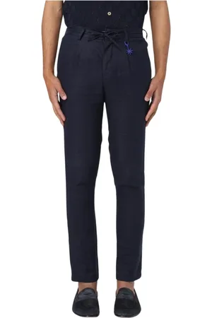 Manuel Ritz Hombre, Pantalones, Azul, Talla: S