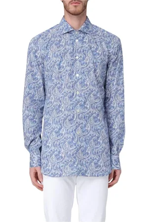 Kiton Hombre, Camisas, Azul, Talla: 4XL