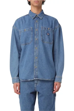 Dickies Hombre, Camisas, Azul, Talla: M