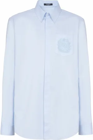 Balmain Hombre, Camisas, Azul, Talla: L