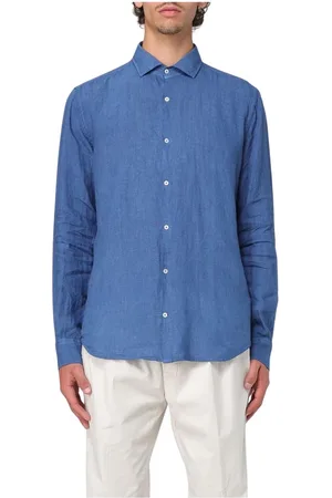 BROOKSFIELD Hombre, Camisas, Azul, Talla: M