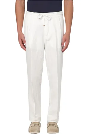 Brunello Cucinelli Hombre, Pantalones, Blanco, Talla: L