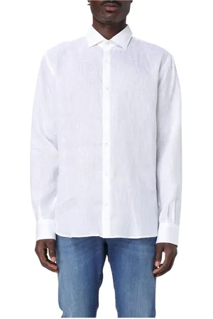 BROOKSFIELD Hombre, Camisas, Blanco, Talla: M