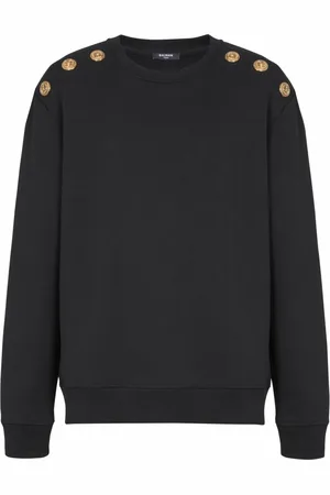 Balmain Hombre, Sudaderas, Negro, Talla: M