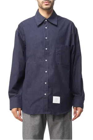 Thom Browne Hombre, Camisas, Azul, Talla: S