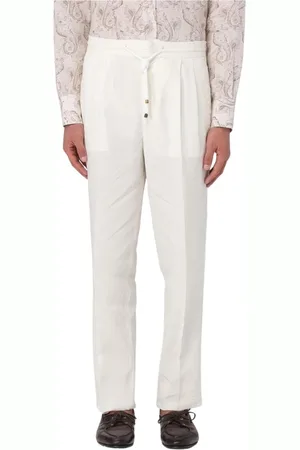 Brunello Cucinelli Hombre, Pantalones, Blanco, Talla: S