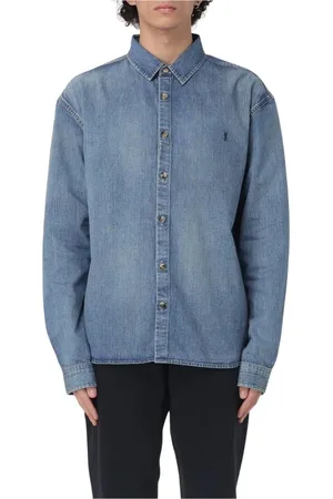 Saint Laurent Hombre, Camisas, Azul, Talla: M