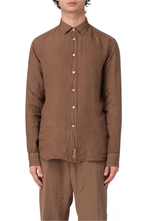 B.D.BAGGIES Hombre, Camisas, Marrón, Talla: S
