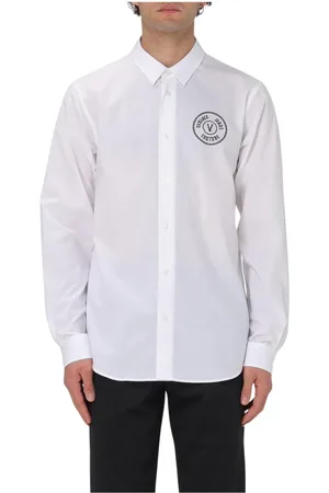 VERSACE Hombre, Camisas, Blanco, Talla: S