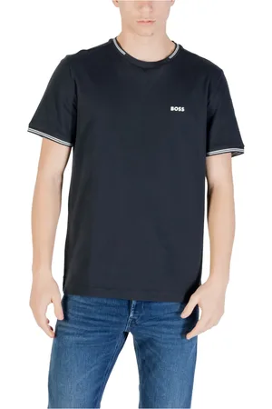 HUGO BOSS Hombre, Camisetas, Azul, Talla: S