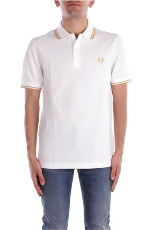Fred Perry Hombre, Camisetas, Blanco, Talla: S