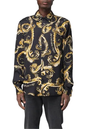 VERSACE Hombre, Camisas, Negro, Talla: XS