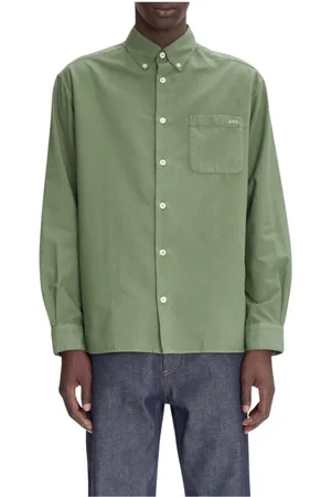 A.P.C. Hombre, Camisas, Verde, Talla: S
