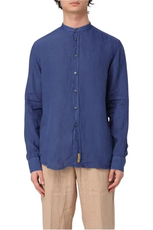 B.D.BAGGIES Hombre, Camisas, Azul, Talla: M
