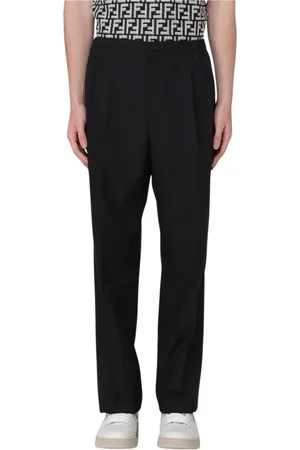 Fendi Hombre, Pantalones, Negro, Talla: L