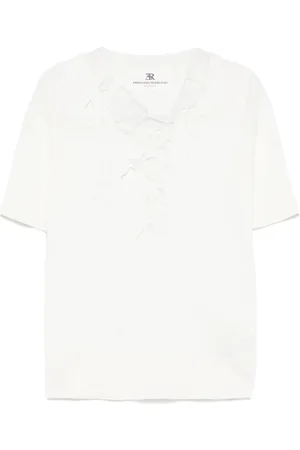 ERMANNO SCERVINO Mujer, Camisetas, Blanco, Talla: S
