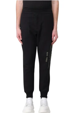 Alexander McQueen Hombre, Pantalones, Negro, Talla: M