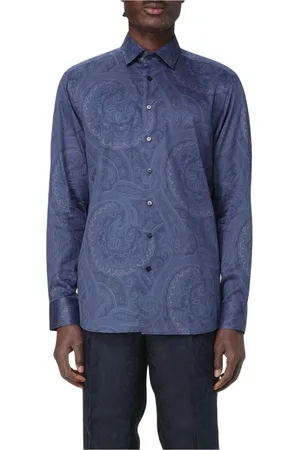 Etro Hombre, Camisas, Azul, Talla: L