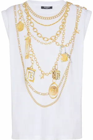 Balmain Mujer, Camisetas, Blanco, Talla: L