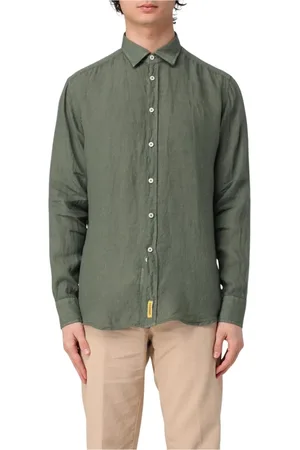 B.D.BAGGIES Hombre, Camisas, Verde, Talla: M