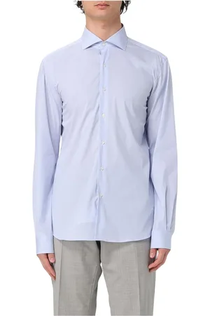 FAY Hombre, Camisas, Azul, Talla: XL