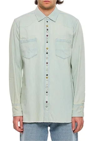 Golden Goose Hombre, Camisas, Azul, Talla: L