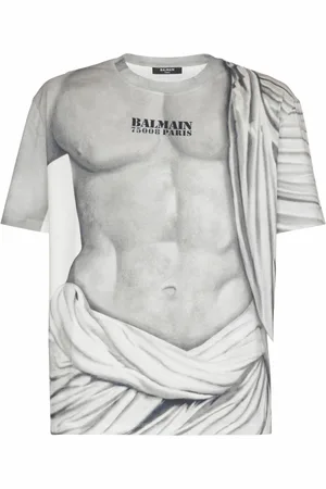 Balmain Hombre, Camisetas, Gris, Talla: 3XL