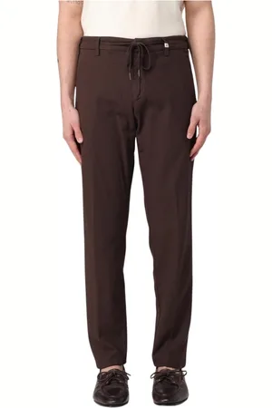 MYTHS Hombre, Pantalones, Marrón, Talla: L