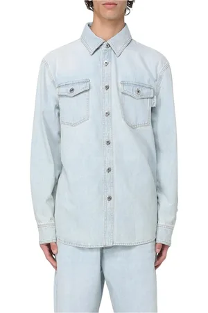 Bottega Veneta Hombre, Camisas, Azul, Talla: L
