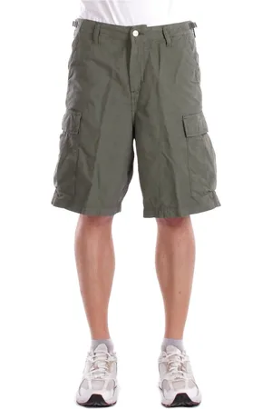 Carhartt Hombre, Pantalones cortos, Verde, Talla: W31