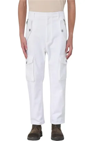 Balmain Hombre, Pantalones, Blanco, Talla: M