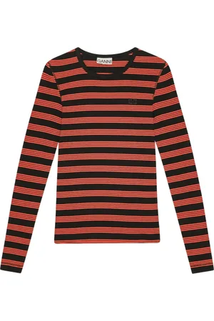 Ganni Mujer, Camisetas, Naranja, Talla: M